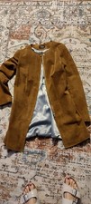 Wildlederjacke, Xs Cognac Farbig
