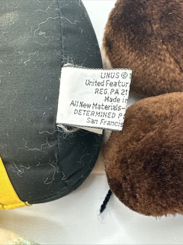 Vintage 1966 Peanuts Linus United Feature Syndicate 12" Doll + Security Blanket - Image 3 of 4