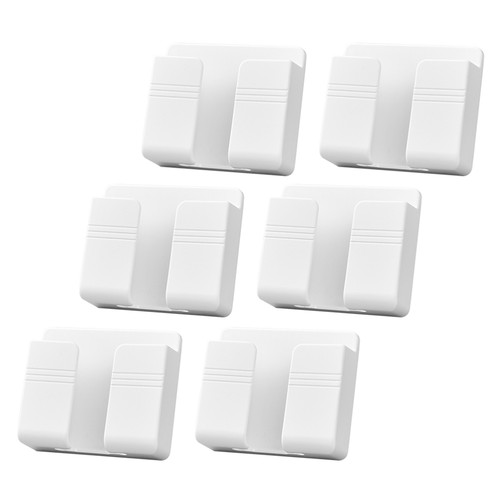 6 Pcs Support Téléphone Mural pour Lit Monté Rangement Télécommande Douche