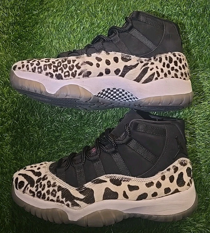 NIKE AIR JORDAN 11 Retro Animal Instinct AR0715-010 Women’s US Size 11 Sneakers - Image 3 of 4
