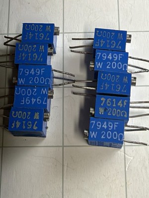 10 Pc Lot Bourns TRIMPOT 3262  trimming potentiometer 200 ohm