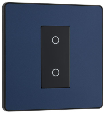 BG Evolve PCDDBTDM1B Matt Blau Single Touch Dimmschalter 2 Wege Master Trailing