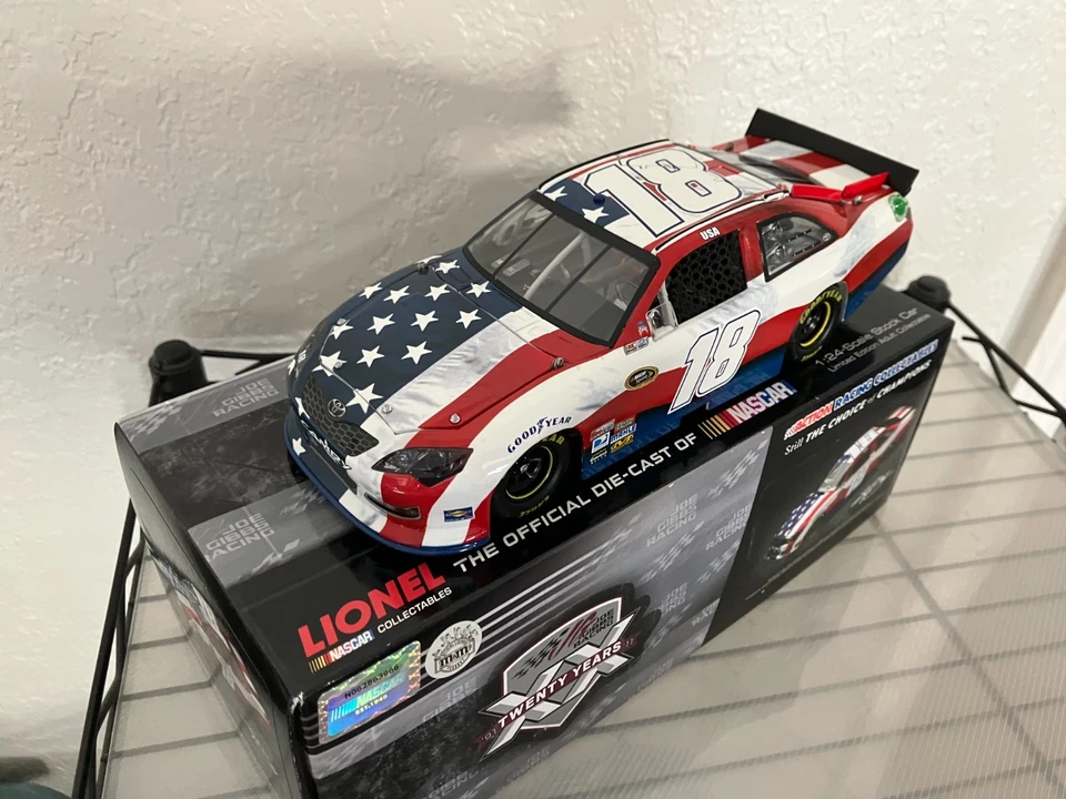2011 #18 KYLE BUSCH 1:24 RED , WHITE, & BLUE 9/11 TRIBUTE CAMRY - Image 2 of 2