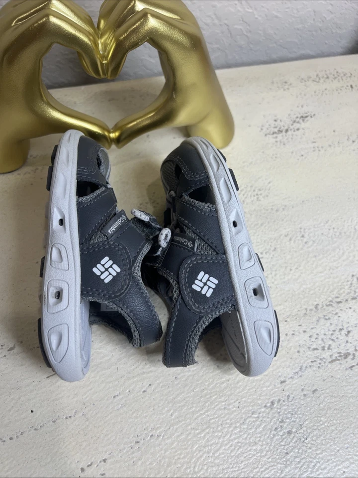 Сандалии Columbia TechSun Wave для малышей ясельного возраста без маркировки размер США 9 серые - Изображение 3 из 4