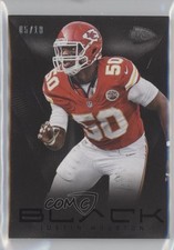 2013 Panini Black Black 5/10 Justin Houston #49 y0i