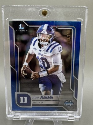 2025 Bowman Chrome - Darian Mensah #13 True Blue Refractor /150 (RC) Color Match