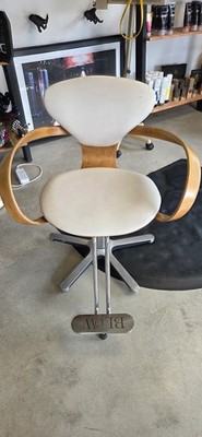 Norman Cherner Plycraft Black Pretzel Chair Mid Century Modern- Salon Chair