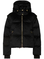 MOOSE KNUCKLES Velour Misti Black Jacket New