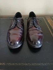 Hanover L.B Sheppard Signatures Shell Cordovan Plain Toe Derby Shoes 10.5 E/C