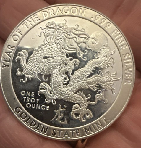 2024 Year of the DRAGON 1 oz .999 FINE SILVER