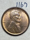 1909-VDB LINCOLN WHEAT CENT, VERY HIGH GRADE AU, Almost Uncirculated #1167