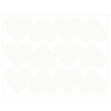 Glow in the Dark Heart Decals Decor Blue Wall Stickers for Ceiling 1 Set