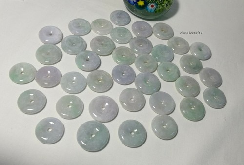 Genuine A grade green jadeite Jade harmony (Pingan pendant (Dia 31-34mm) - Picture 2 of 2