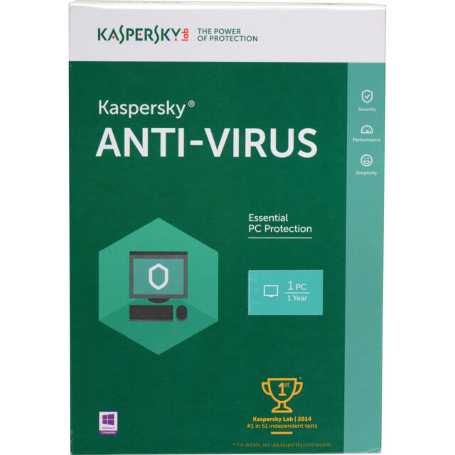 KASPERSKY Anti-Virus 1 PC 1 an