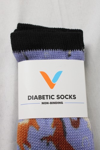 Viasox Unisex Diabetic Non-Binding Socks Assorted Colors/Sizes/Styles/Thickness - Picture 69 of 135