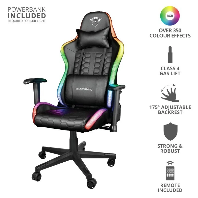 8713439238457 Trust GXT 716 Rizza Universal gaming chair Black Trust