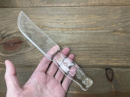 Depression Glass Knife 9.25” Pat 2B S2 Vintage Made In The USA