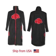 Halloween Brand new Naruto Itachi Uchiha Deluxe Cosplay Costume Black Size L