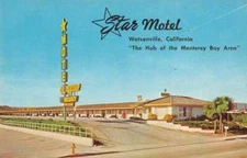 Watsonville California Star Motel Vintage Postcard AA41192