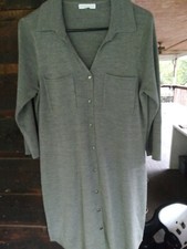 Sweater dress women size Medium acrylic gray