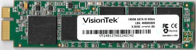 VISIONTEK 240GB SATA III 6 GB/S 3.3VDC SOLID STATE DRIVE FOR VISIONTEK RAID CARD