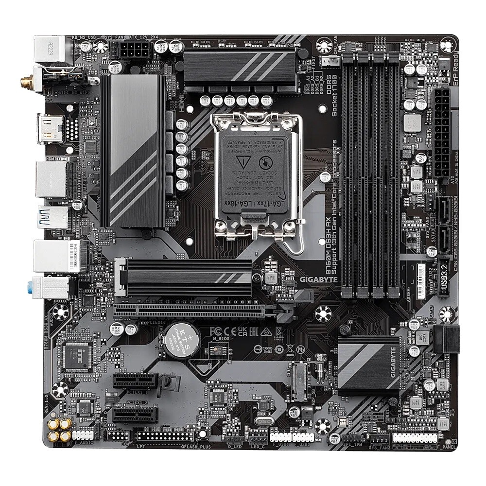Gigabyte B760M DS3H AX Motherboard B760 D5 LGA1700 128GB M