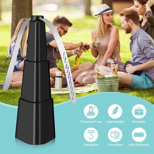 4-Pack Tabletop Fly Fans with Holographic Blades for Outdoor Dining Enjoyment - Picture 4 of 9