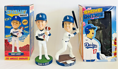 Shohei Ohtani & decoy Bobblehead フィギュア Shohei Ohtani and his dog are a limited-edition bobblehead