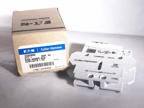 EATON CUTLER HAMMER C320KG2 SIDE ADDER 1 NC CONTACT- 4 AVAILABLE