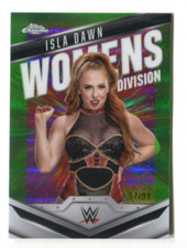 2025 Topps Chrome WWE Women's  Neon Green Ref Isla Dawn 57/99 A50 235