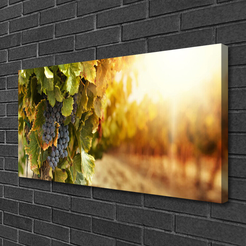 Photo sur toile nature et raisin grand format pour habiller les murs d'une cuisine conviviale