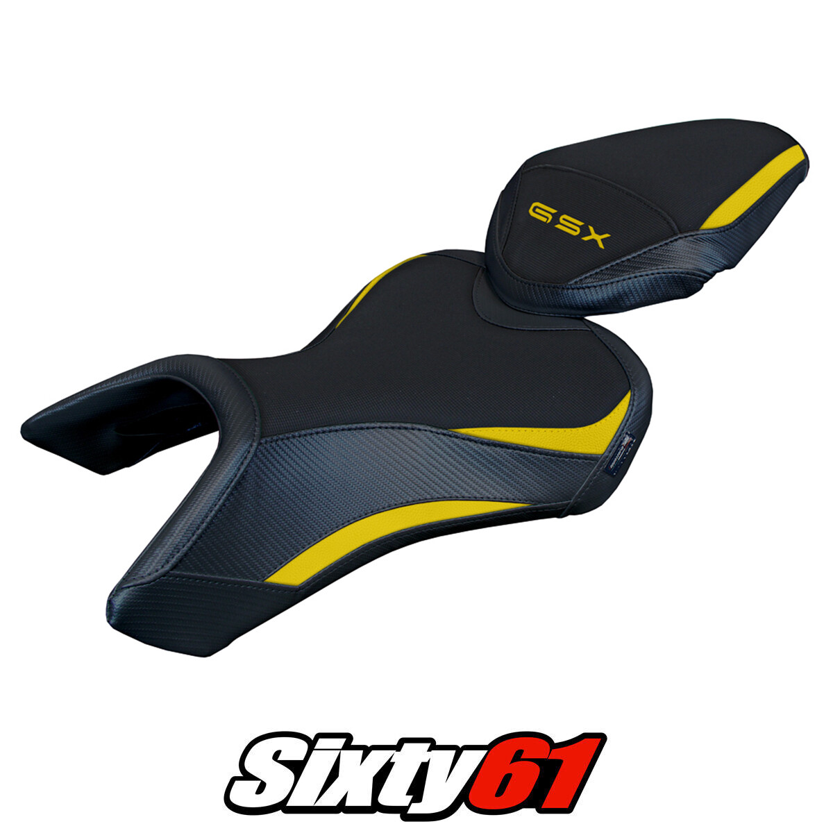 Suzuki GSX 8S-8R 2023 2024 2025 Seat Cover Tappezzeria Yellow Black