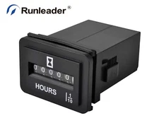 DC 6V-80V Boat Mechanical Generator Hour Meter TOT Hours Data Storage Waterproof