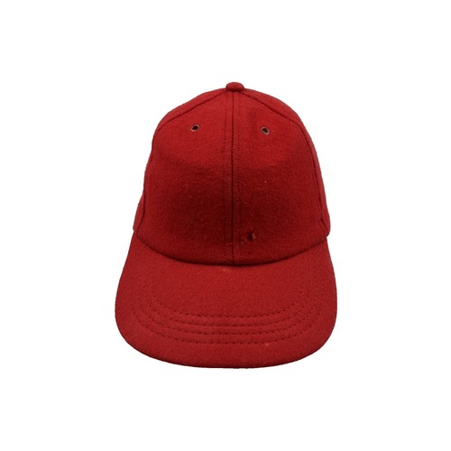 Brixton Fiddler Fisherman Cap Hat In Red & Cream Stripes  display picture 2