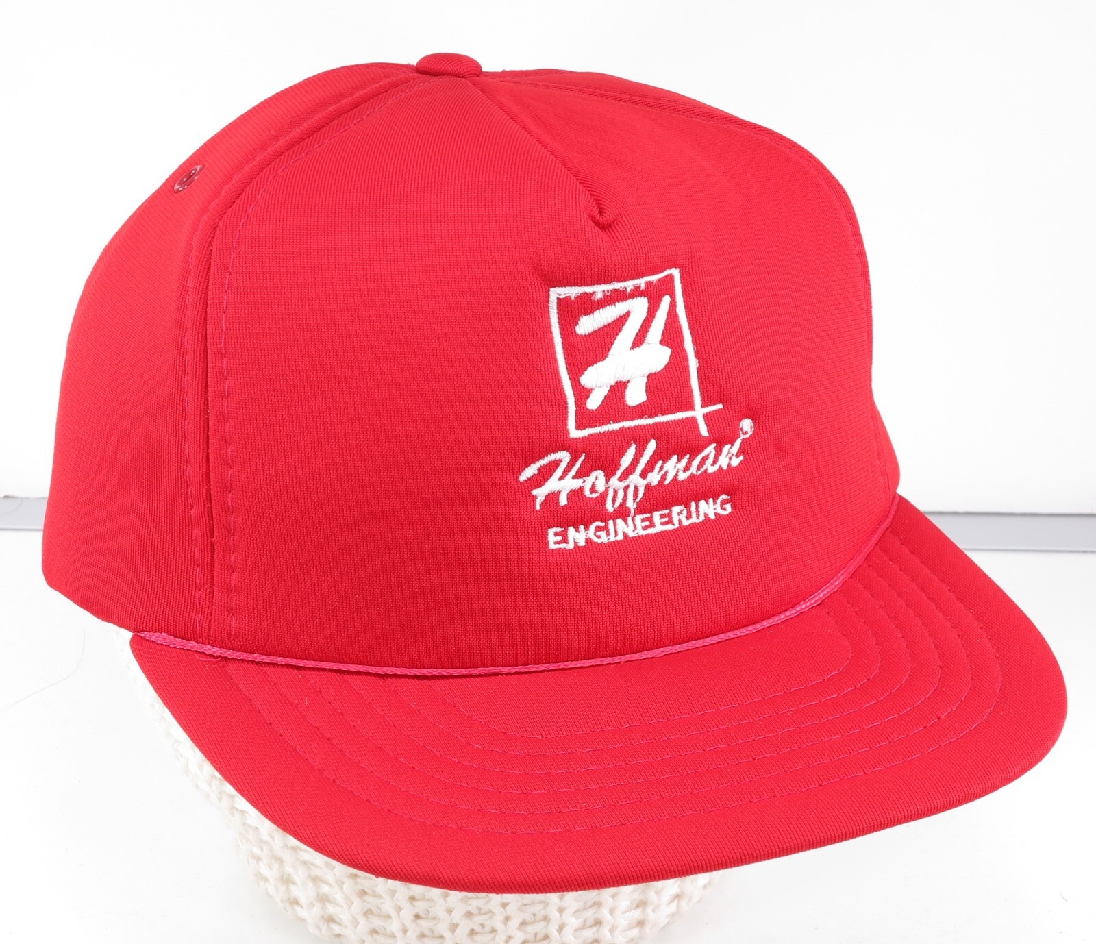 Hoffman Engineering Hat red foam snapback vintage… - image 3