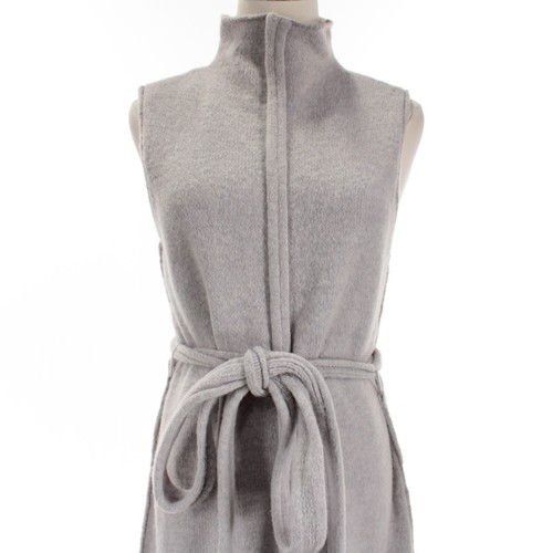 Abito midi Proenza Schouler nuovo con etichetta Zola senza maniche in maglia taglia M in misto lana grigio - Foto 2 di 8