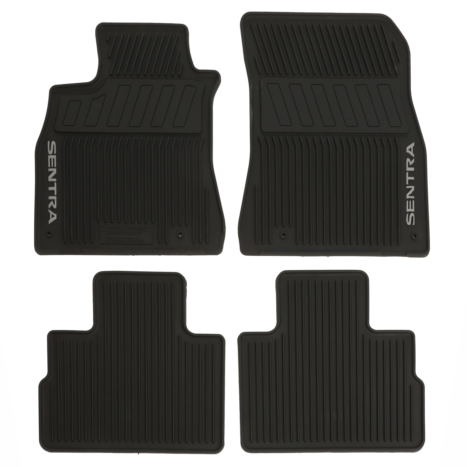 OEM NEW 2021 Nissan Sentra 4 Pc Black Rubber All Season Floor Mats