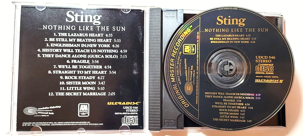 スティング/ナッシング・ライク・ザ・サン［MFSL 24K GOLD CD］ STING NOTHING LIKE THE SUN MFSL 24-KARAT GOLD CD MINT ! Japan | eBay