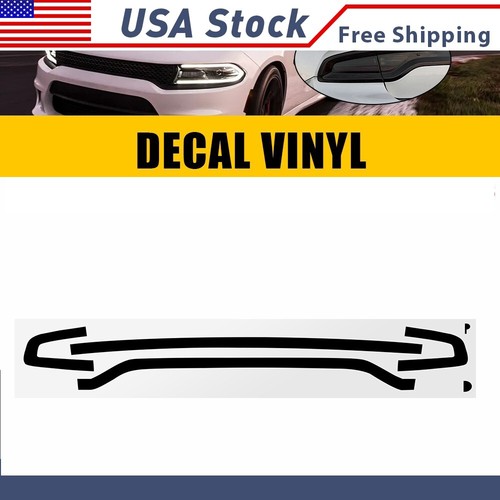 Smoke Tail Light Side Marker Decal Overlay For Dodge Charger 2015-2023 – Black Tint