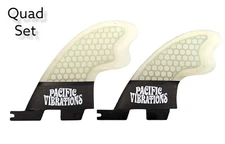 PACIFIC VIBRATIONS Cut Quad Compared To Tomo template fits FCS2 SURFBOARD Fins  