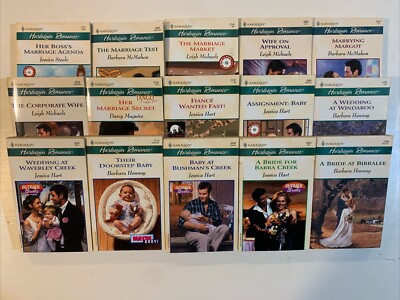 harlequin romance books lot (15) Vintage (G29)