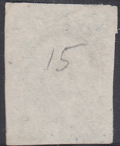 USA Scott #15 10 quilates sin usar sin goma 4 márgenes tono azul-verde blanco certificado CV $5,000 - Imagen 2 de 3