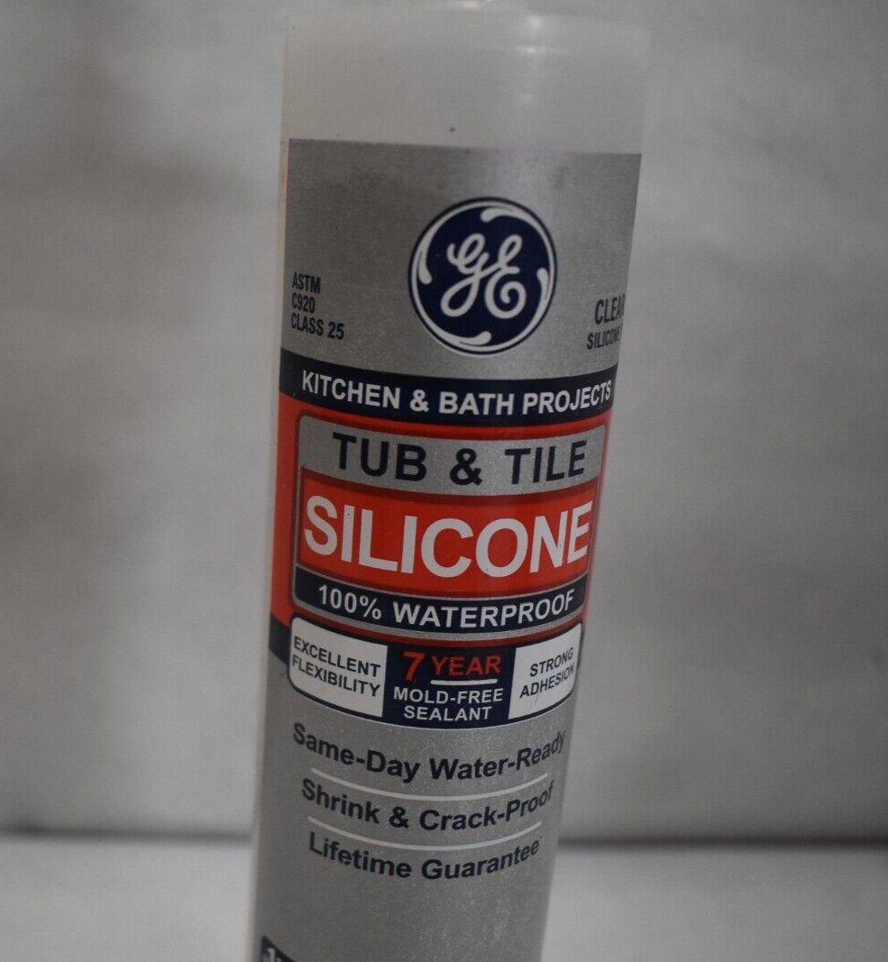 General Electric Ge612 Tub and Tile Silicone I Caulk 10.1-ounce 