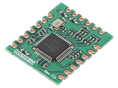 W6100IO Modul: Ethernet Komp: W6100 3,3VDC 24x20x2,6mm Ethernet,SPI WIZNET