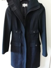 Cappotto nero donna in lana lungo. Taglia M