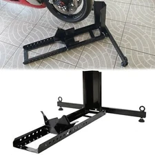 15" -22" Motorcycle Stand Wheel Chock Upright Adjustable 1800lb Capacity Support