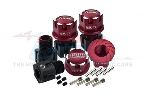 GPM HEX ADAPTERS +6.5mm / WHEEL LOCK TRAXXAS FOR RC SLEDGE / E-REVO / MAXX WIDE - Picture 2 of 15