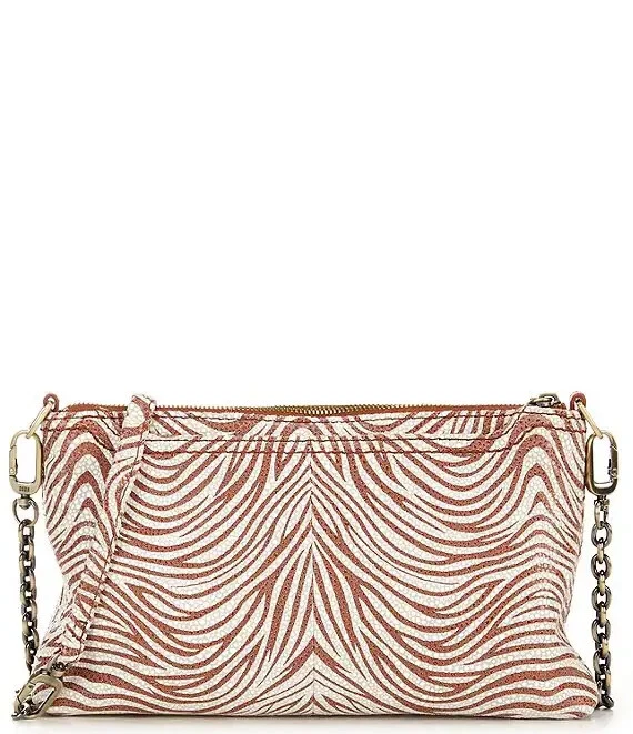 Hobo Brand Darcy Luxe Convertible Crossbody Bag in Ginger Zebra New