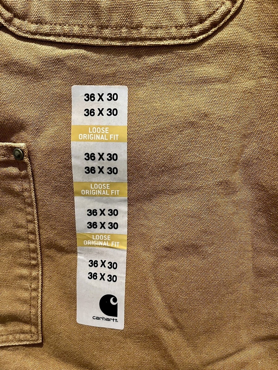 CARHARTT LOOSE ORIGINAL FIT MENS Dungarees 36x30 BROWN NWT CARHARTT LOOSE ORIGINAL FIT MENS Dungarees 36x30 BROWN NWT