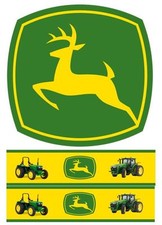 Tractor Mad Edible Icing Topper And/or Ribbon Set PRE CUT